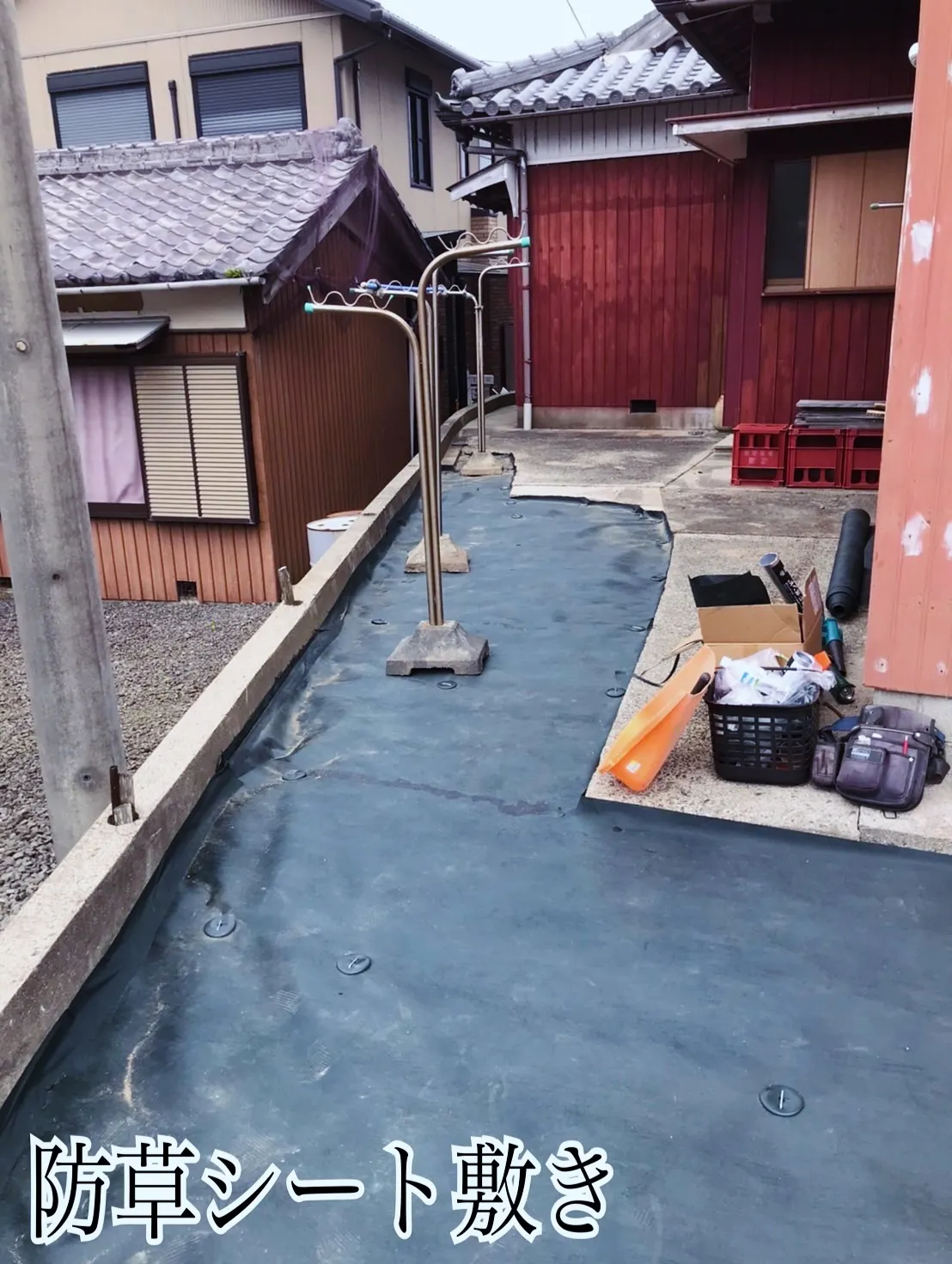 【防草対策の施工事例】