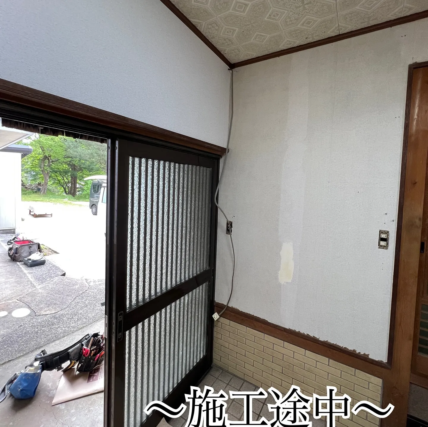 【クロス貼り替えの施工事例】