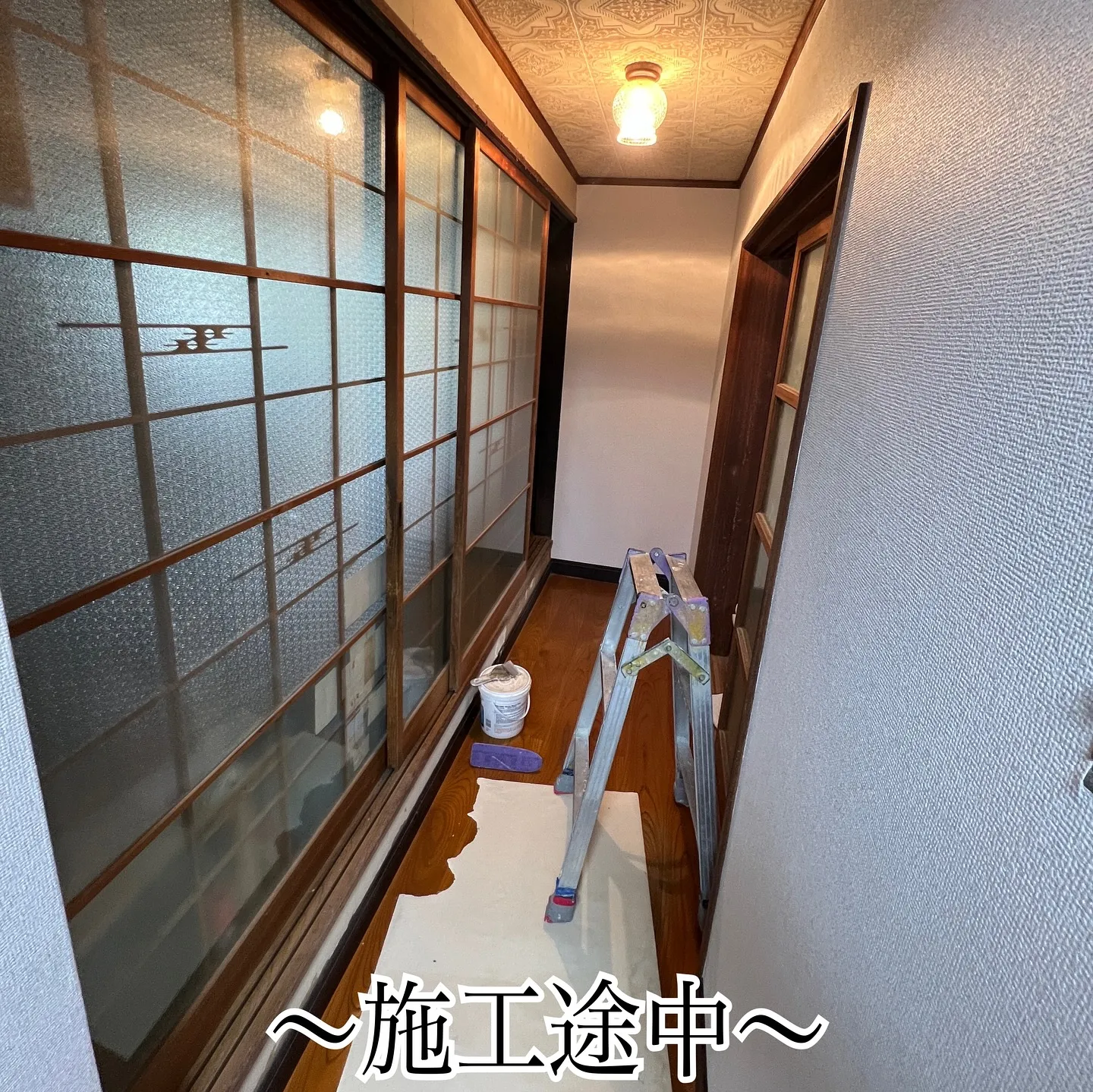 【クロス貼り替えの施工事例】