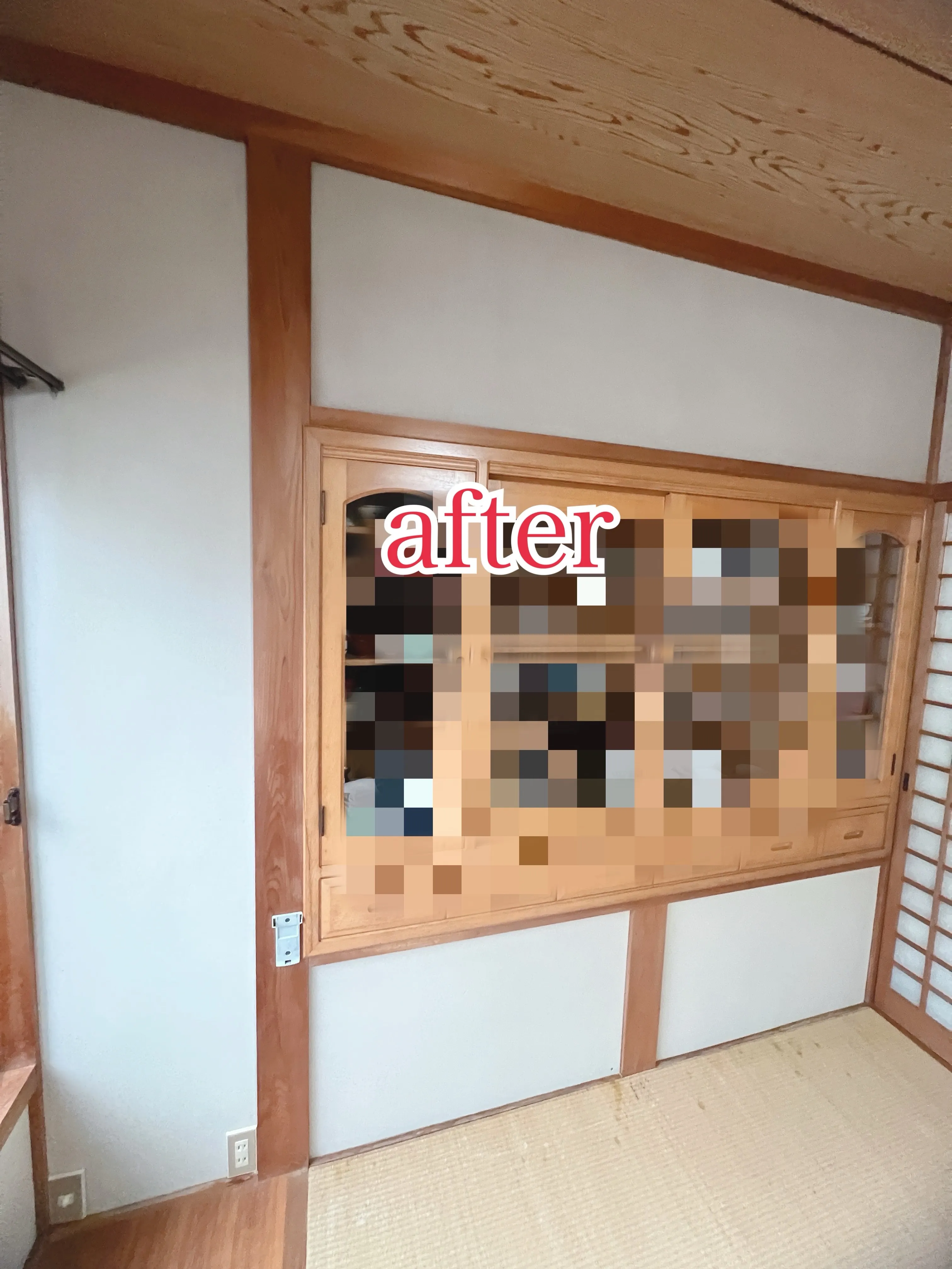 砂壁のカビ取り美装&畳新設
